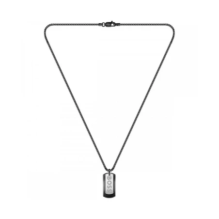 Gargantilla Boss Devon Acero Inoxidable Negro Hombre 1580577