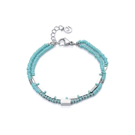 Pulsera Viceroy Fashion Acero Inoxidable y Cuentas Azul Turquesa 14173P01016