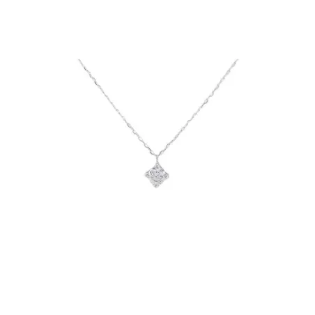 Gargantilla Oro blanco 18Kt y Circonita 3mm 0490003COB