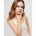 Pulsera UNOde50 Baño Plata, Hilo Camel y Perla PUL2505CAMMTL0M