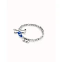 Pulsera UNOde50 Libélula Baño Plata y Cristales Azules PUL2475AZUMTL0M