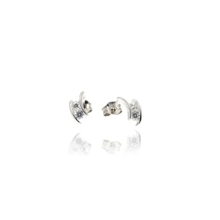 Pendientes Facco Oro Blanco 9kt y Circonitas blancas 757144