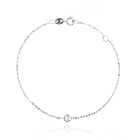 Pulsera Facco Oro Blanco 9kt y Circonita Blanca 765951