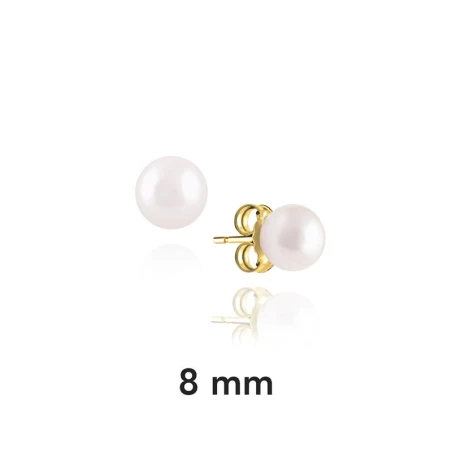 Pendientes Facco Oro Amarillo 9Kt y Perla Blanca 8mm 759132