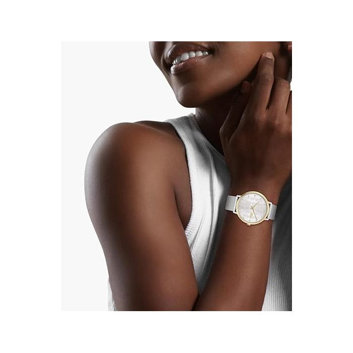 Reloj Lacoste Crocorigini Plateado y Dorado Analógico Mujer 2001286