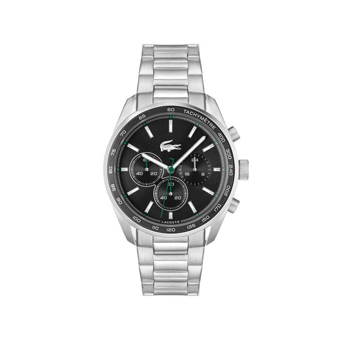 Reloj Lacoste Vancouver Plateado y Negro Cronógrafo Hombre 2011347