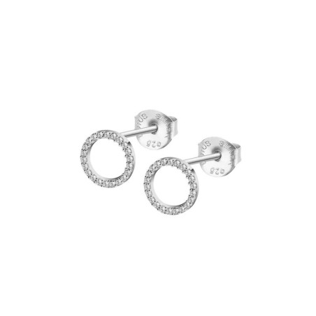 Pendientes Lotus Silver Círculos Plata y Circonitas LP3671-4/1