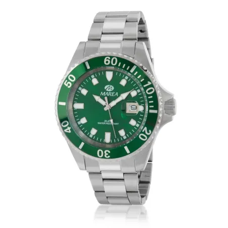Reloj Marea Plateado y Verde Analógico Hombre B36094/18