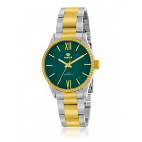 Reloj Marea Plateado, Dorado y Verde Analógico Mujer B36190/5 2