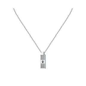Collar Maserati Iconic Hombre Acero Inoxidable Plateado JM423AVD20