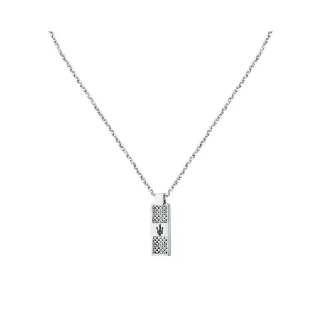 Collar Maserati Iconic Hombre Acero Inoxidable Plateado JM423AVD20