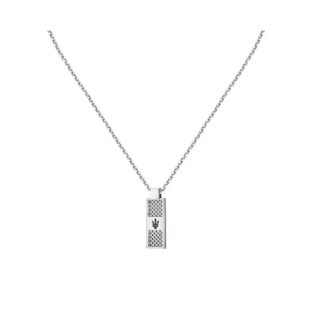 Collar Maserati Iconic Hombre Acero Inoxidable Plateado JM423AVD20