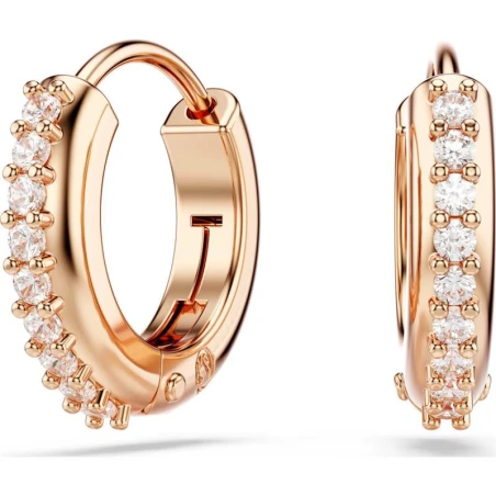 Pendientes Swarovski Matrix Aros Baño Rosado y Cristales Blancos 5690669