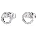 Pendientes Swarovski Constella Círculo Baño Rodio y Cristales Blancos 5692262
