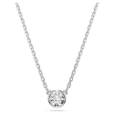 Gargantilla Swarovski Imber Baño Rodio y Cristal Blanco 5696039