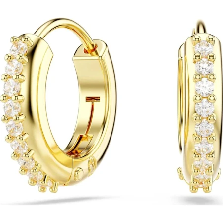 Pendientes Swarovski Matrix Aro Baño Rosado y Cristales Blancos 5692264