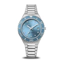Reloj Bering Artic Sailing Plateado y Azul Analógico Mujer 18936-705