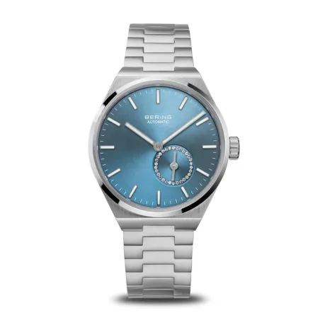 Reloj Bering Automatic Plateado y Azul Hielo Mujer 19435-CHARITY