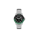 Reloj Emporio Armani Diver Plateado, Negro y Verde Analógico AR11589