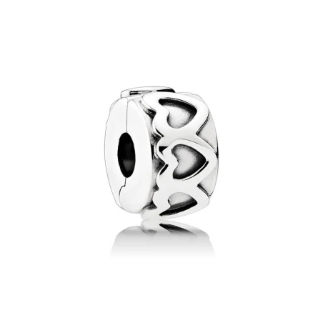 Heart silver clip