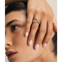 Anillo Vidal&Vidal Triple Tira Baño Oro y Circonitas X473511214