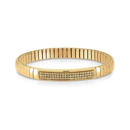 Pulseras XTE en acero y Swarovski Acab. ORO AMARILLO CHAMPAN