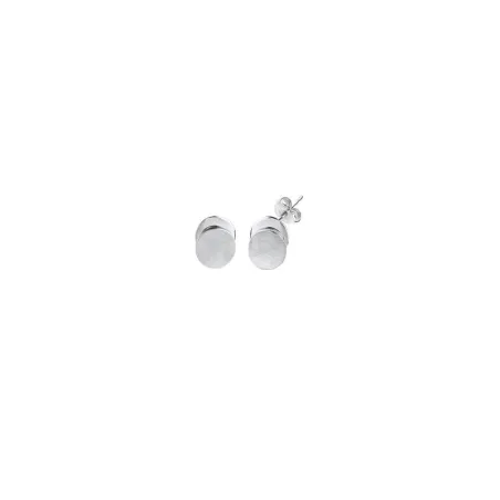 Pendientes Vidal&Vidal Doble Círculo Baño Plata Texturas Q3212A