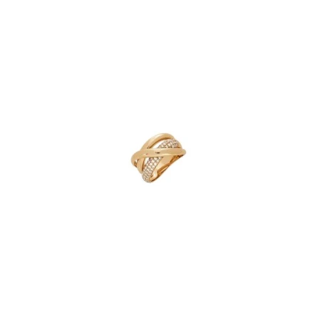 Anillo Vidal&Vidal Triple Tira Baño Oro y Circonitas X473511214
