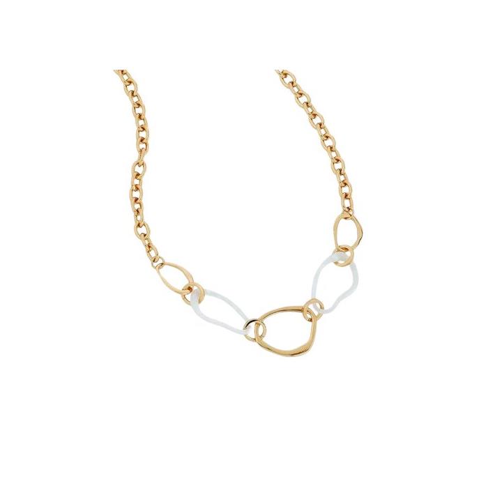 Collar Reflexe Vidal&Vidal Eslabones Baño Oro y Acetato Blanco X9755952