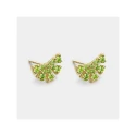 Pendientes Litta Fiore Abanico Olivinas Oro Amarillo 18kt LEA-206-851-UU