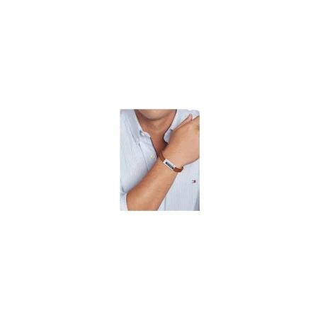 Pulsera Tommy Hilfiger Cuero marrón y Acero Inoxidable 2790560