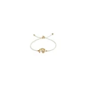 Pulsera UNOde50 Baño Oro, Hilo Crema y Perla PUL2505CREORO0M