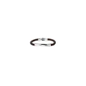 Pulsera UNOde50 Ser Natural Piel Trenzada Marrón y Baño Plata PUL2462MARMTL0L