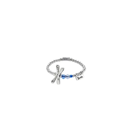 Pulsera UNOde50 Libélula Baño Plata y Cristales Azules PUL2475AZUMTL0M
