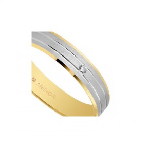 Alianza de boda bicolor 5240436D 2