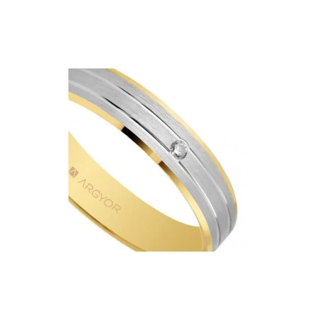 Alianza de boda bicolor 5240436D