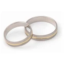 Alianza de boda bicolor 5240474