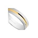 Alianza de boda bicolor 5240474