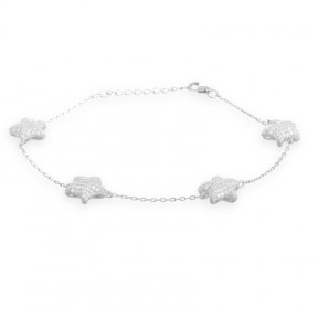 Pulsera Luxenter Nesa Mujer Plata y Circonitas Estrellas BT0210000