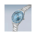 Reloj Bering Artic Sailing Plateado y Azul Analógico Mujer 18936-705
