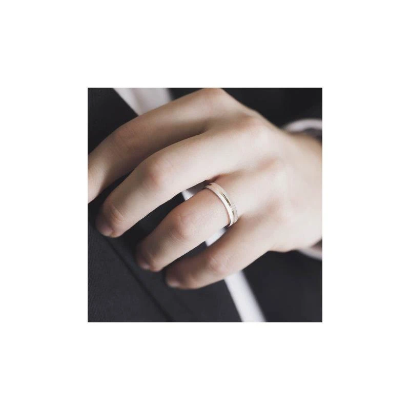 Alianza de boda bicolor 5240474