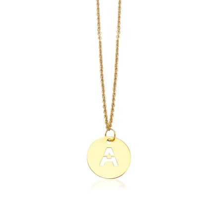 Gargantilla Le Carré Mujer Oro amarillo chapa inicial (9mm) GD004OA.00