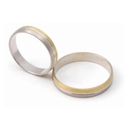 Alianza de boda bicolor 5240480