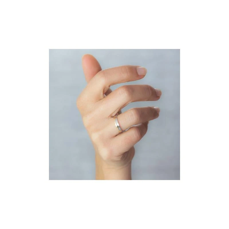 Alianza de boda bicolor 5240480