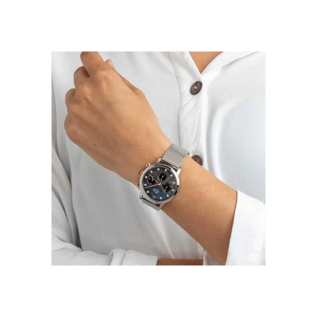 Reloj Lotus Trendy Plateado Gris y Rosado Cronógrafo Mujer 18676/4