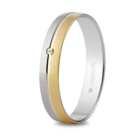 Alianza bicolor diamante 5240480D