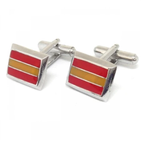 Gemelos Acero Bandera España GM-074