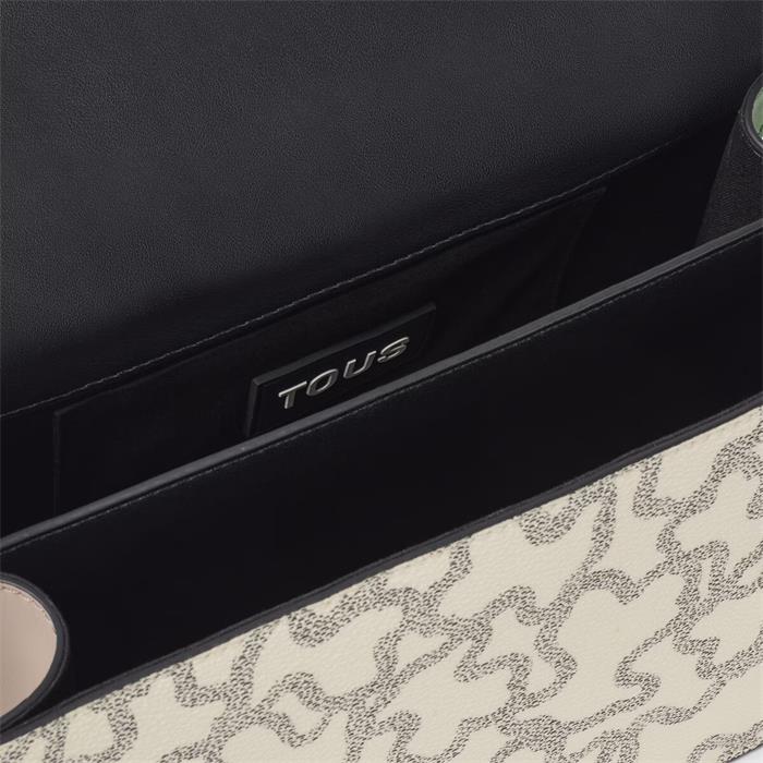 Bolso Bandolera Solapa TOUS Kaos Icon Topo y Verde Mediana 2002127547