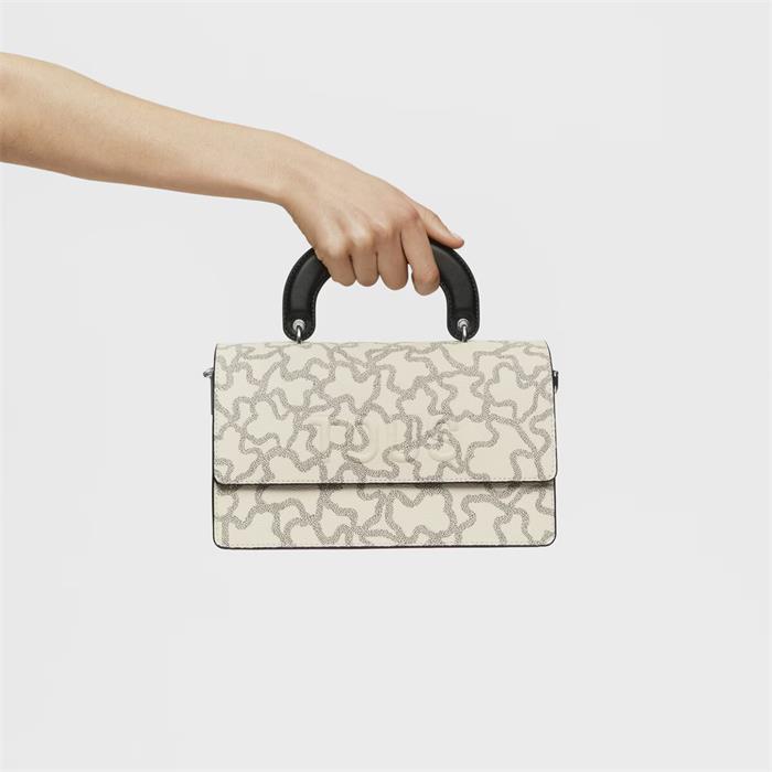 Bolso Bandolera Solapa TOUS Kaos Icon Topo y Verde Mediana 2002127547