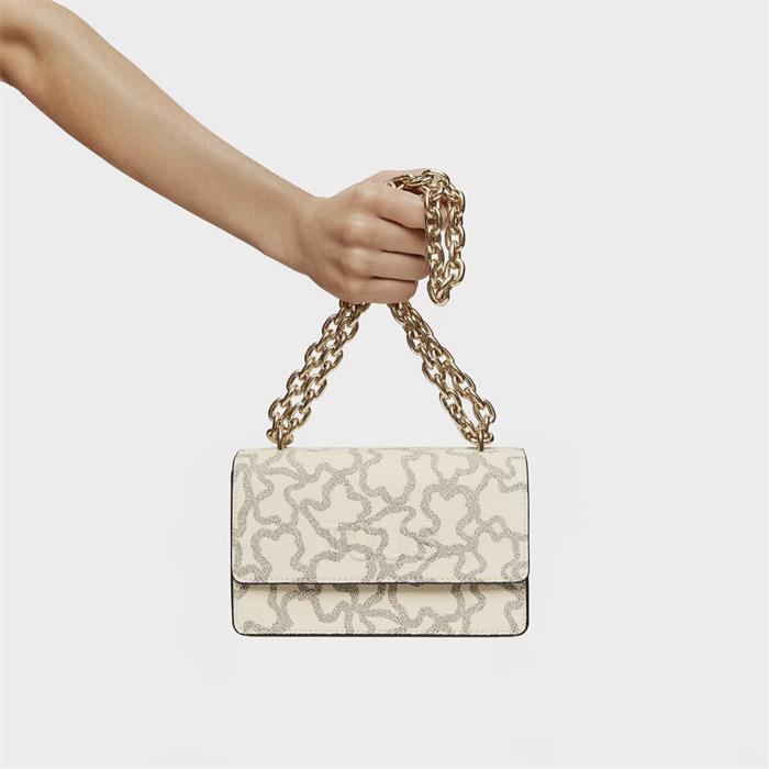 Bandolera Solapa TOUS Kaos Icon Beige 2002128601